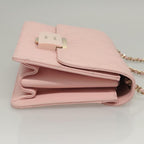 Pink Leather Chanel Shoulder Bag