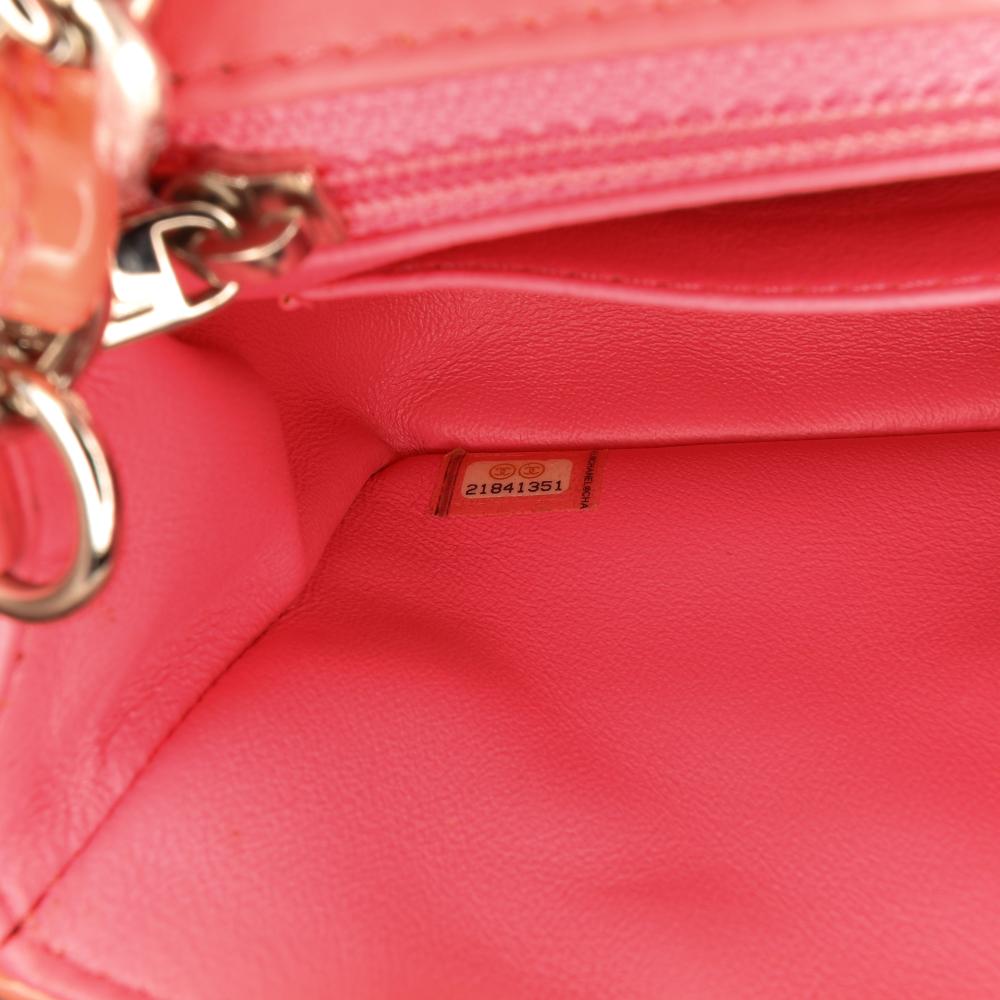 Pink Leather Chanel Flap Bag