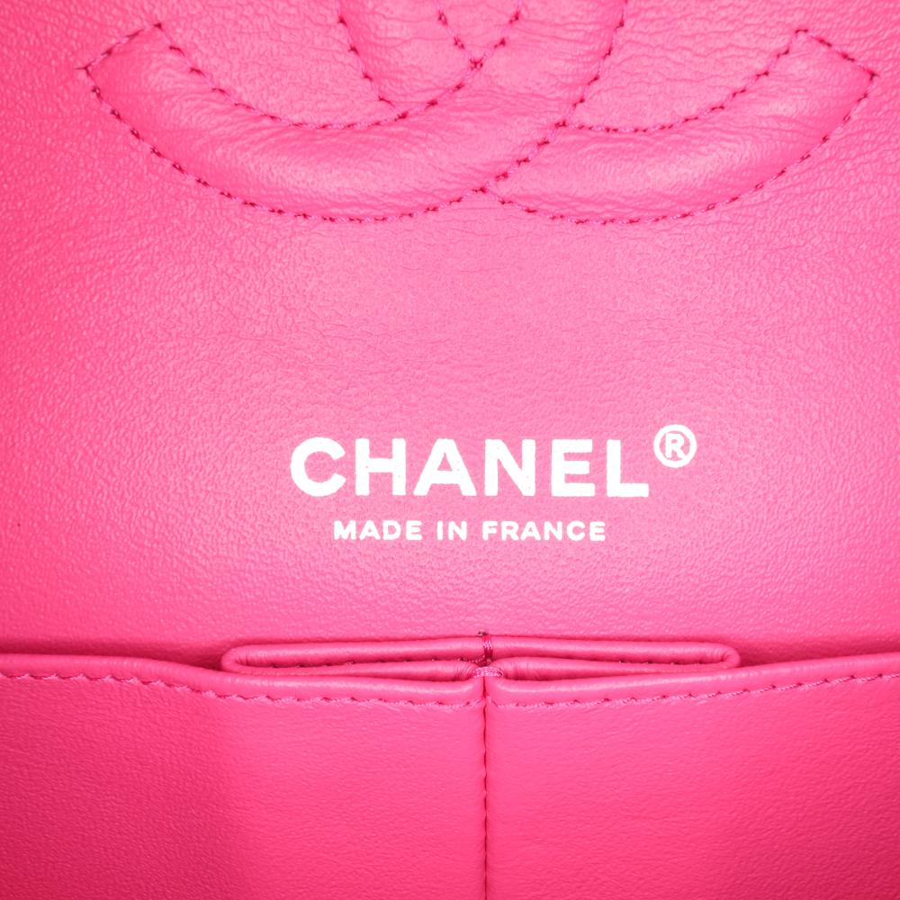 Pink Leather Chanel Flap Bag