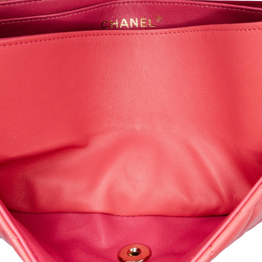 Pink Leather Chanel Flap Bag