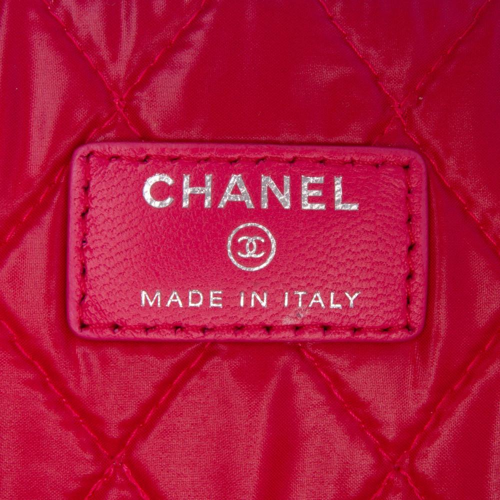 Pink Leather Chanel Clutch