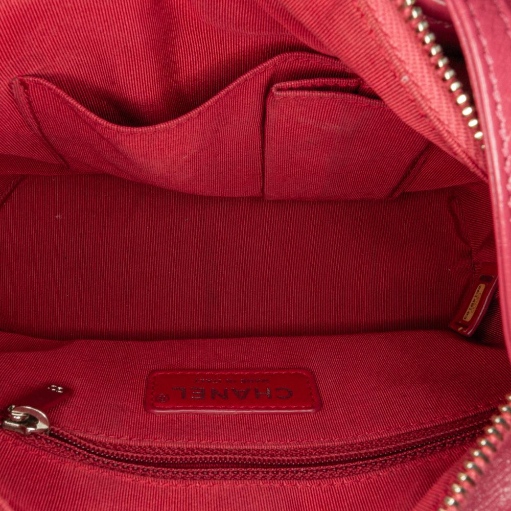 Pink Leather Chanel Crossbody Bag