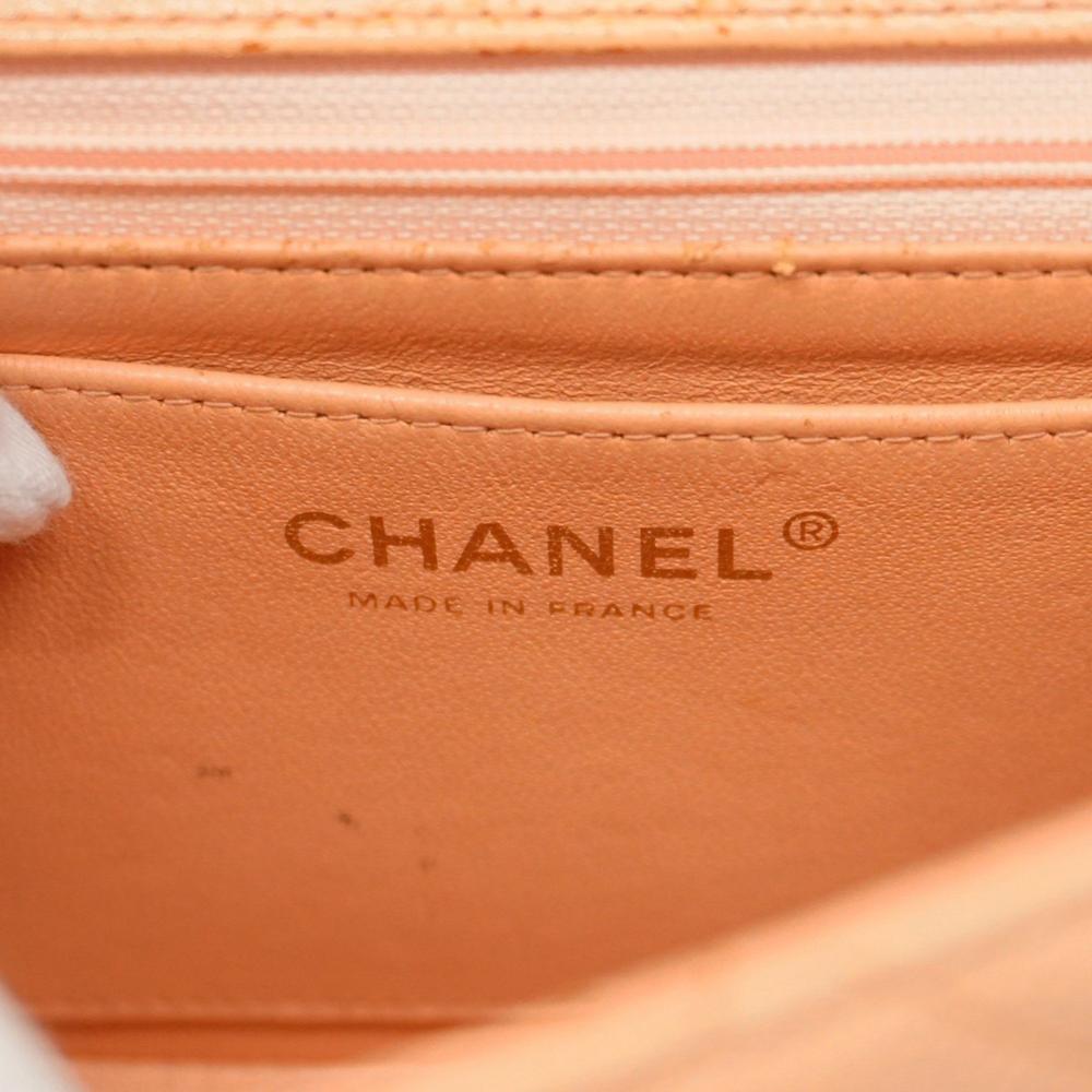 Pink Leather Chanel Shoulder Bag