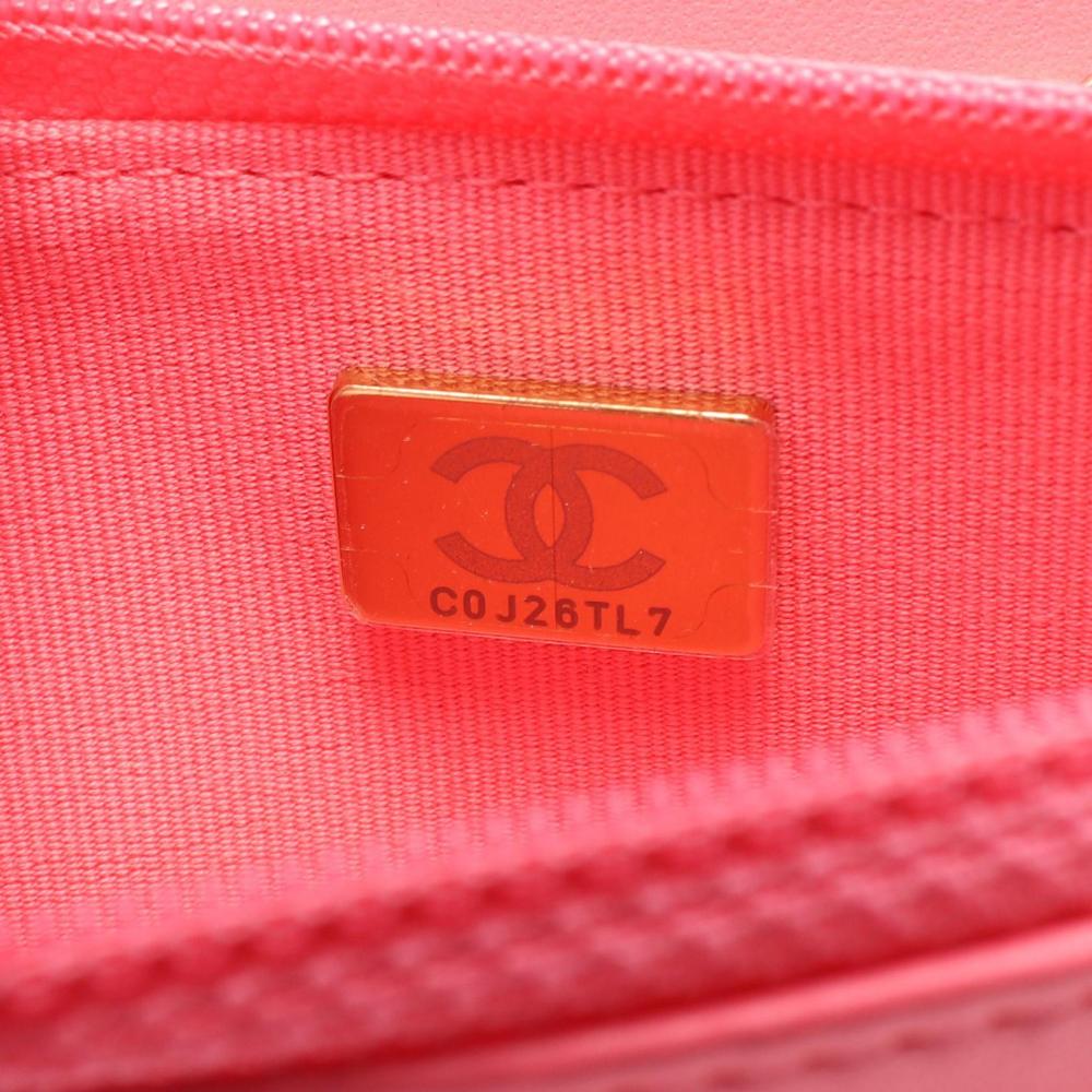 Pink Leather Chanel Crossbody Bag