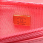 Pink Leather Chanel Crossbody Bag
