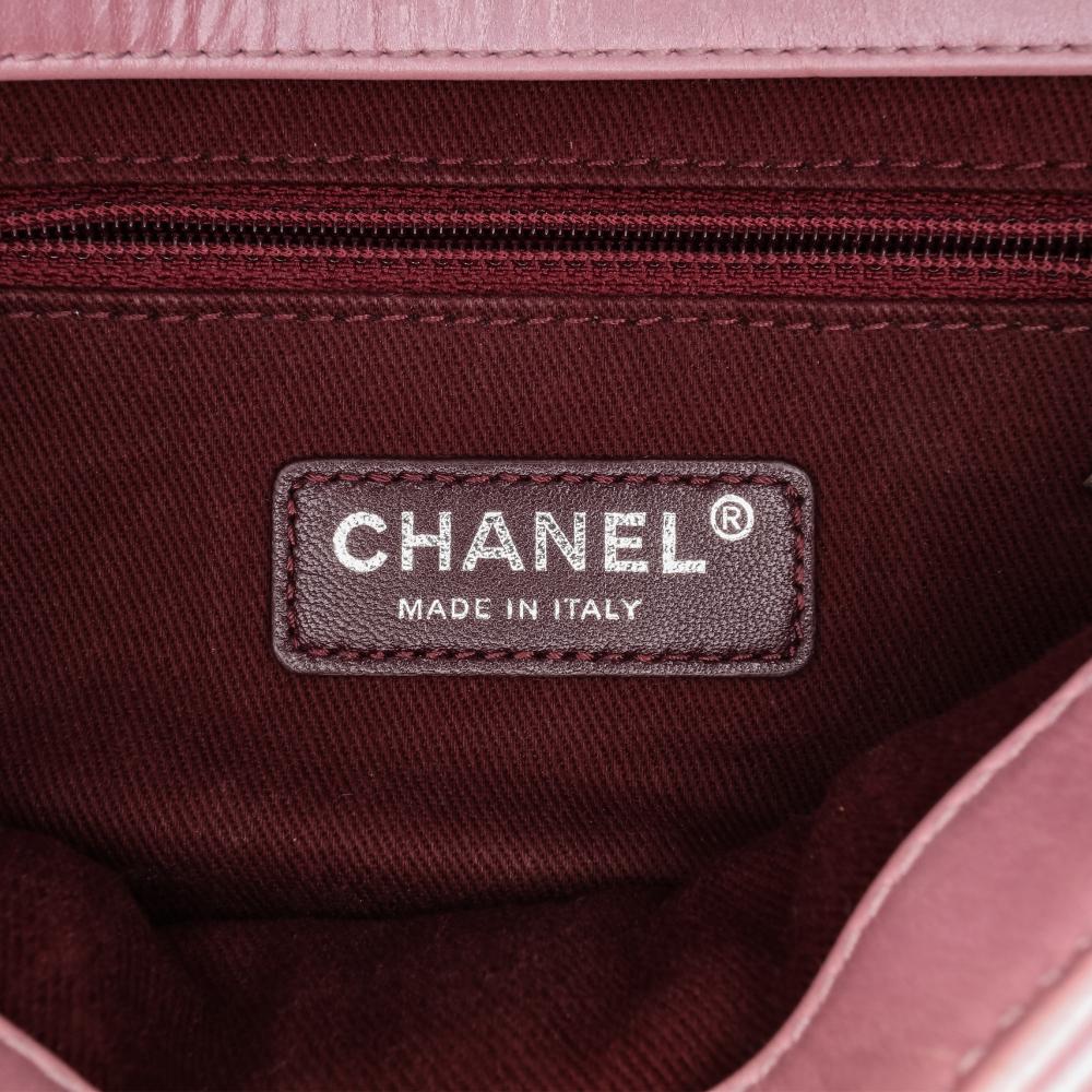 Pink Leather Chanel Flap Bag
