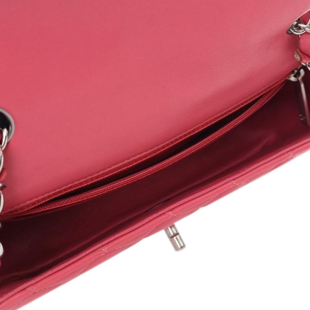 Pink Leather Chanel Flap Bag