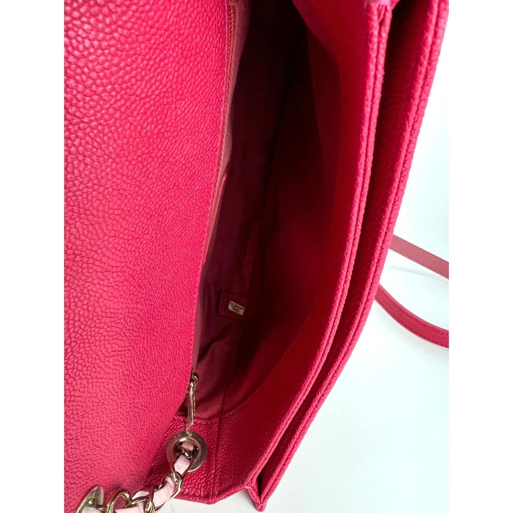 Pink Leather Chanel Flap Bag