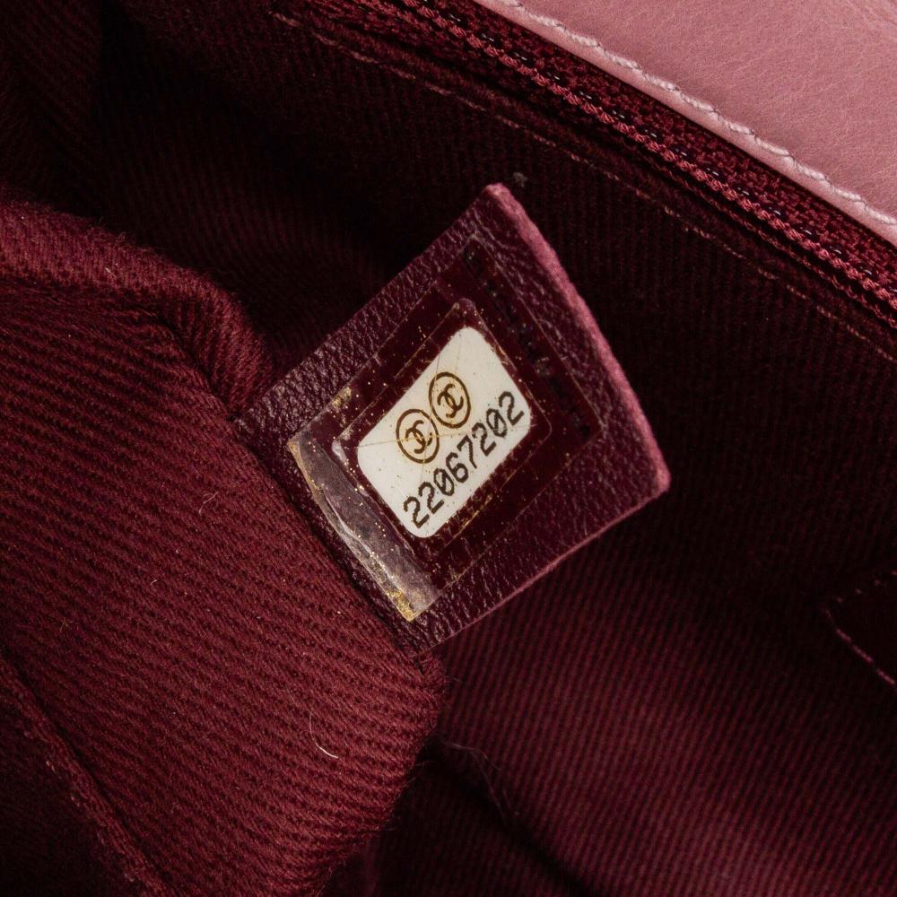 Pink Leather Chanel Flap Bag