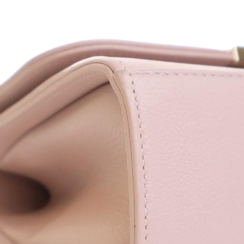 Pink Leather Chanel Flap Bag