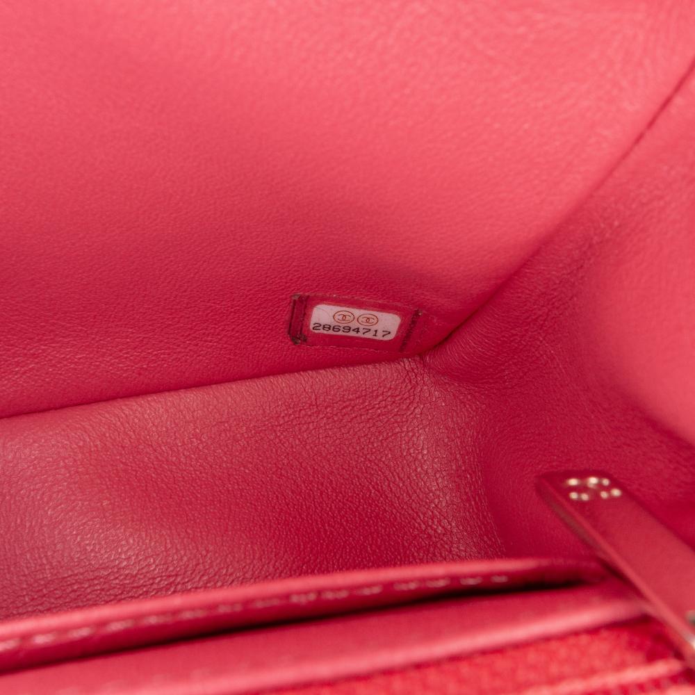 Pink Leather Chanel Flap Bag