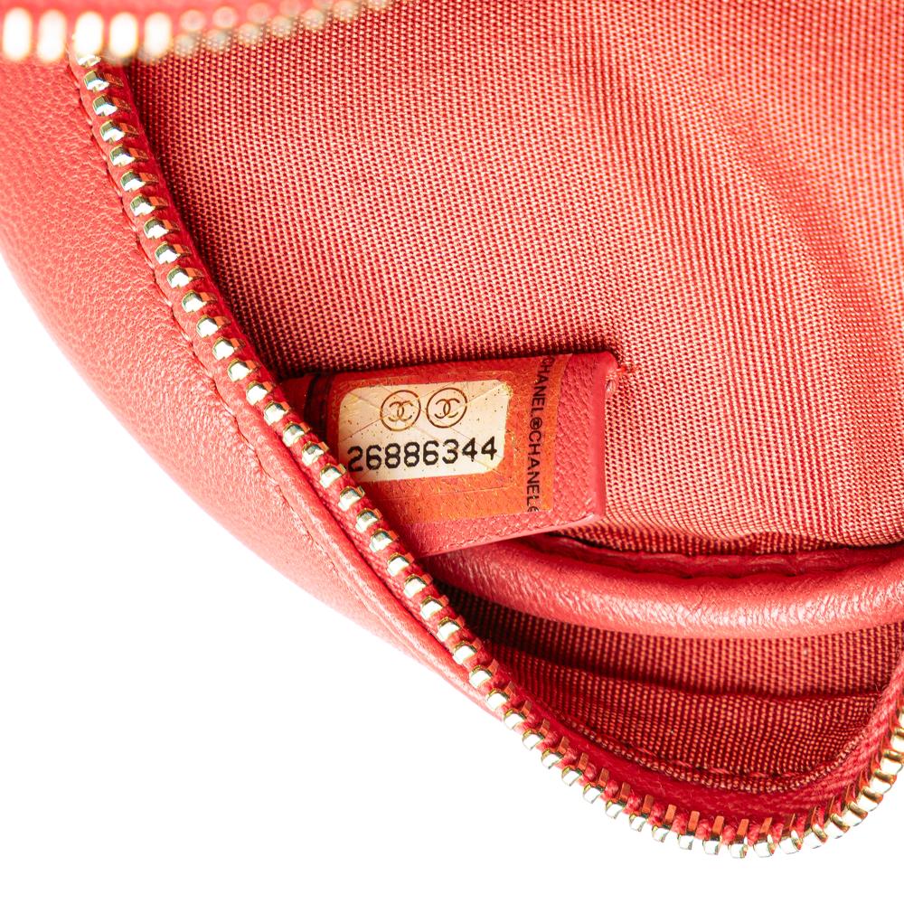 Pink Leather Chanel Crossbody Bag