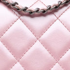 Pink Leather Chanel Flap Bag
