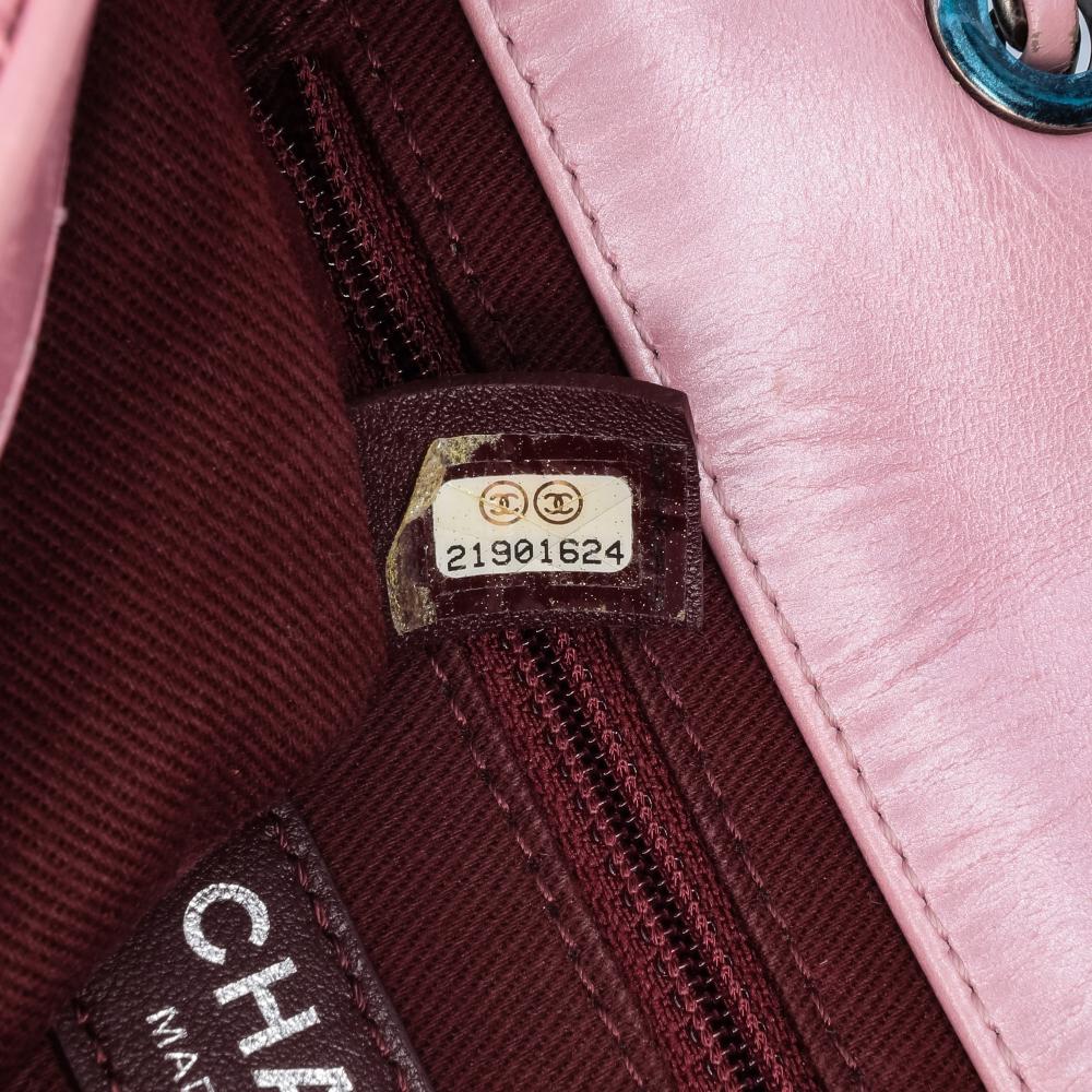 Pink Leather Chanel Flap Bag
