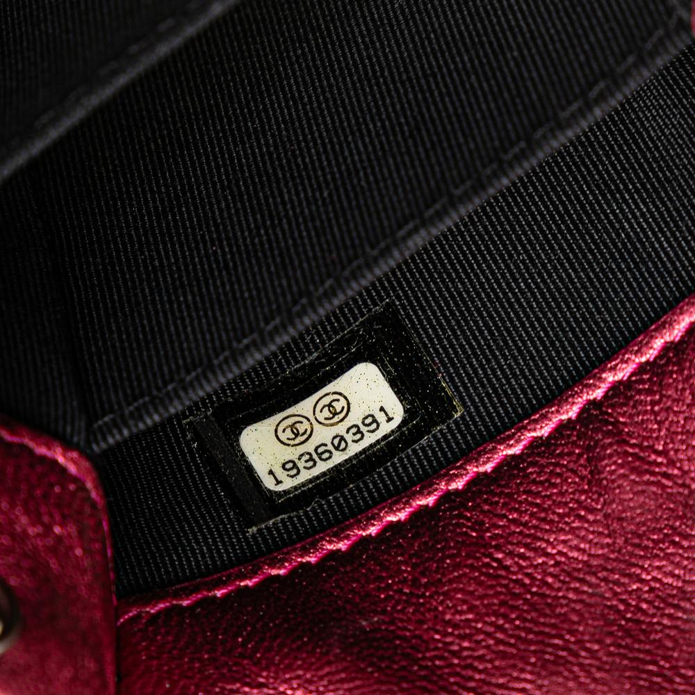 Pink Leather Chanel Crossbody Bag