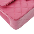 Pink Leather Chanel Flap Bag