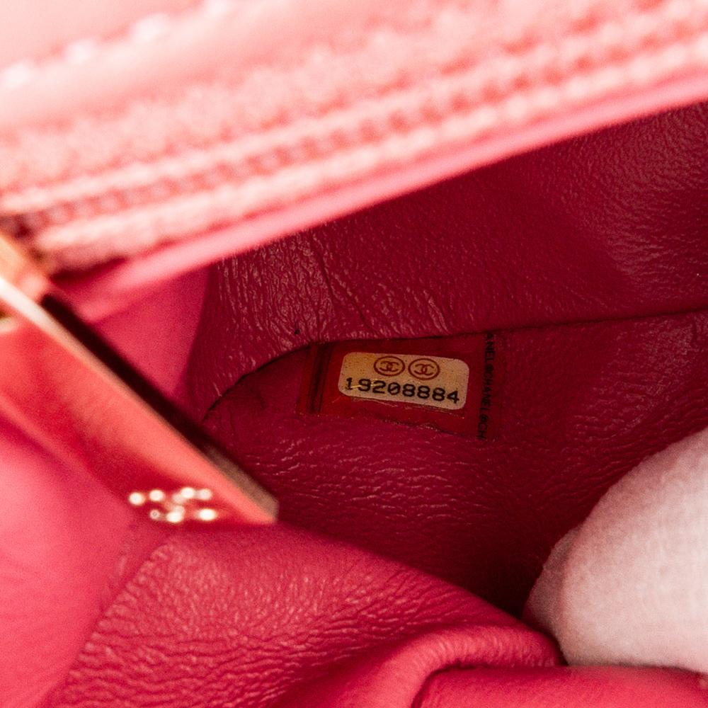 Pink Leather Chanel Flap Bag