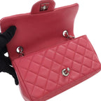 Pink Leather Chanel Flap Bag