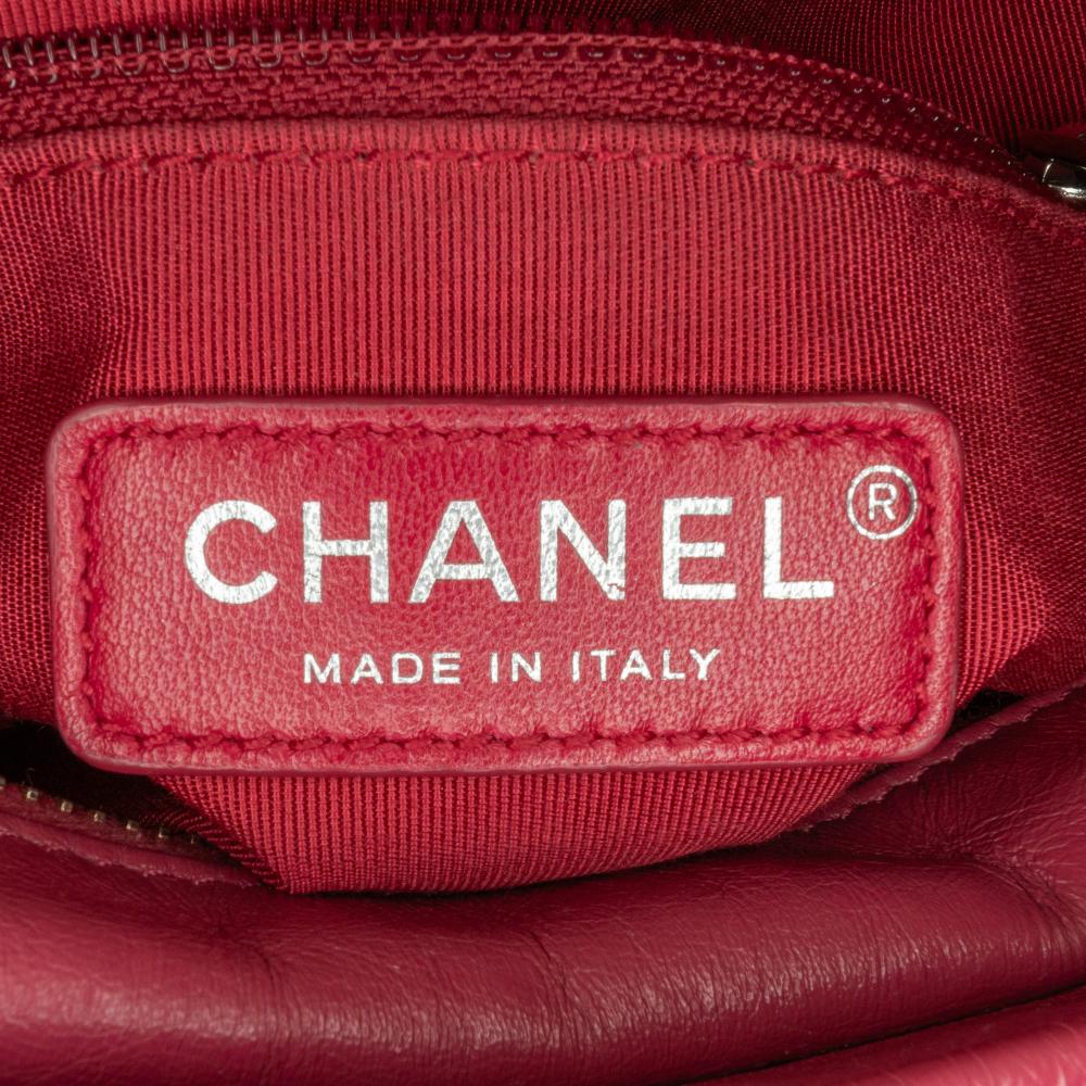 Pink Leather Chanel Crossbody Bag