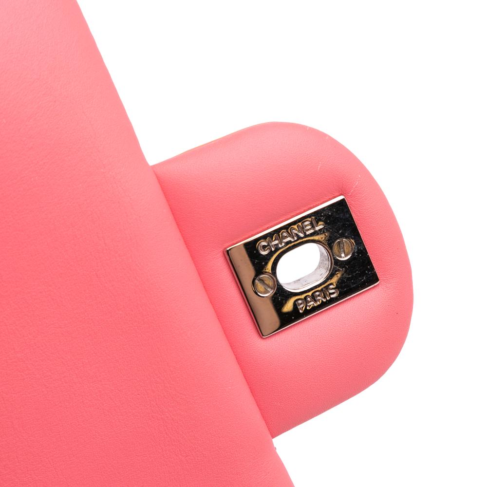 Pink Leather Chanel Flap Bag