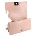 Pink Leather Chanel Travel Bag