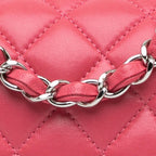 Pink Leather Chanel Flap Bag