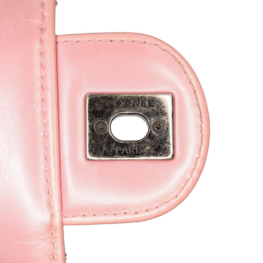 Pink Leather Chanel Flap Bag