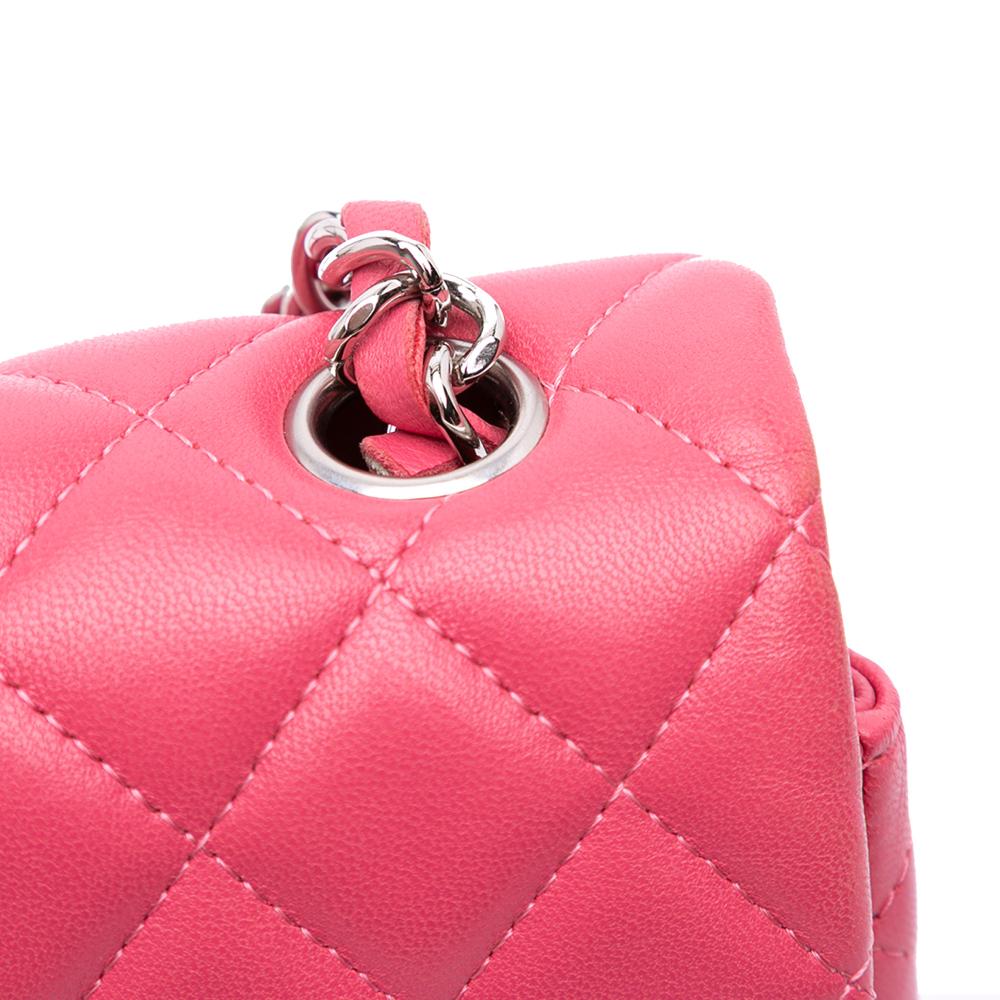 Pink Leather Chanel Flap Bag