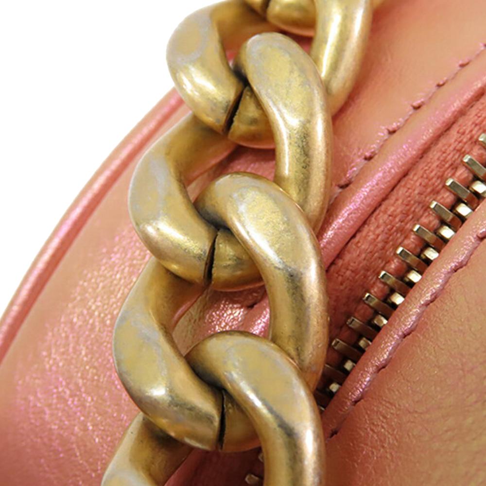 Pink Leather Chanel Clutch