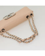 Pink Leather Chanel Shoulder Bag