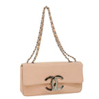 Pink Leather Chanel Shoulder Bag