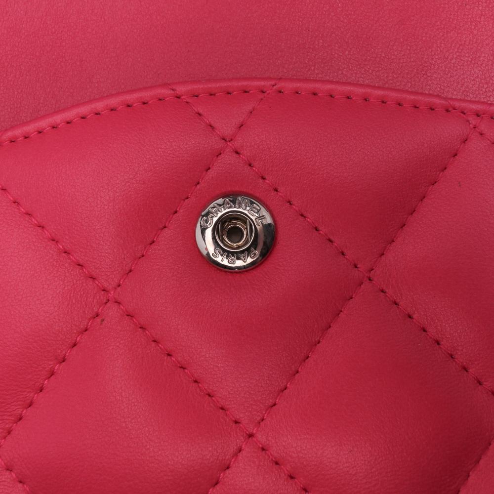 Pink Leather Chanel Flap Bag