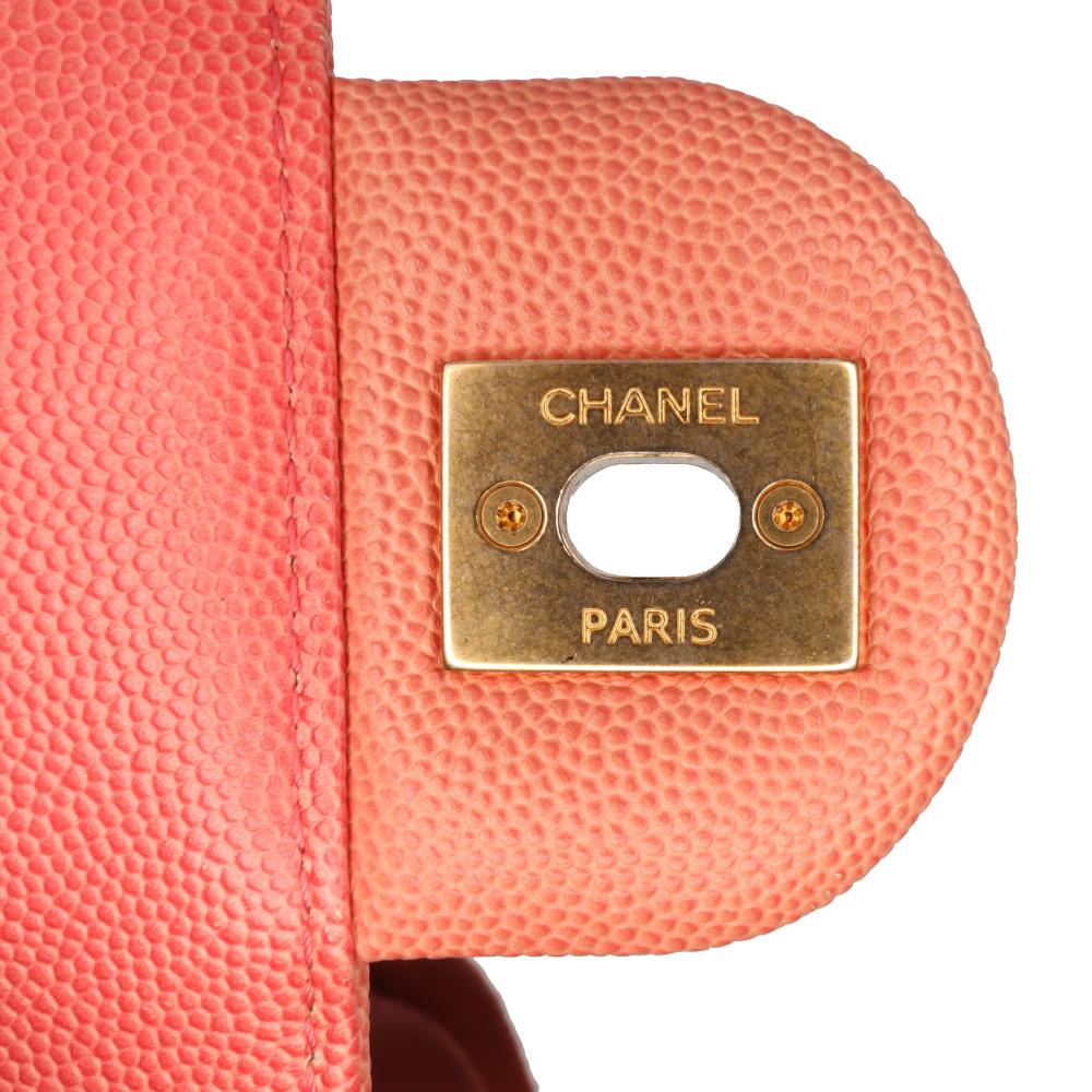 Pink Leather Chanel Flap Bag