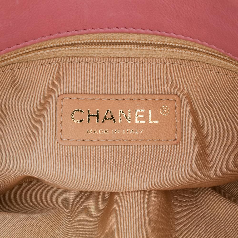 Pink Leather Chanel Flap Bag