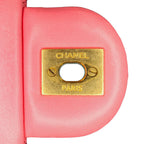 Pink Leather Chanel Flap Bag