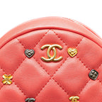 Pink Leather Chanel Crossbody Bag