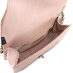 Pink Leather Chanel Travel Bag