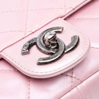 Pink Leather Chanel Flap Bag
