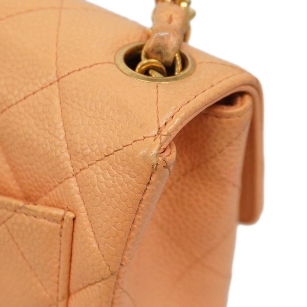 Pink Leather Chanel Shoulder Bag