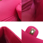 Pink Leather Chanel Shoulder Bag