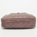 Pink Leather Chanel Shoulder Bag