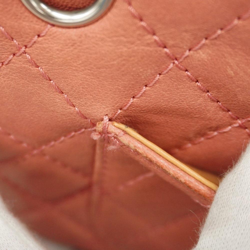 Pink Leather Chanel Flap Bag