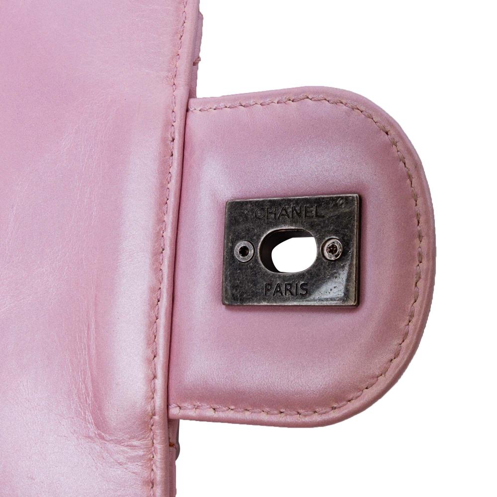 Pink Leather Chanel Flap Bag