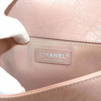 Pink Leather Chanel Travel Bag