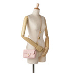 Pink Leather Chanel Flap Bag