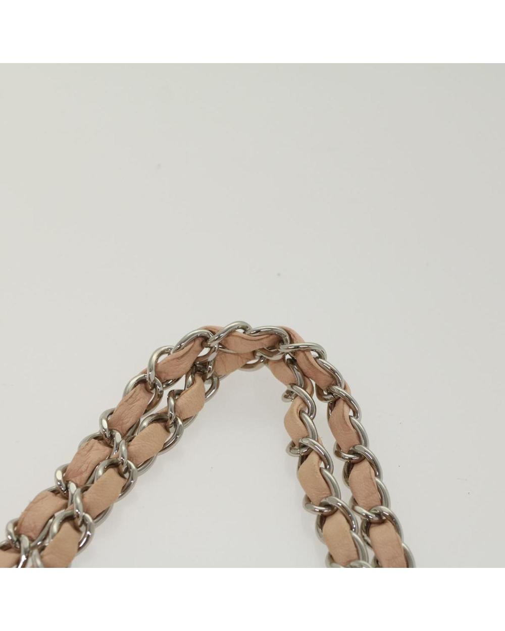 Pink Leather Chanel Shoulder Bag