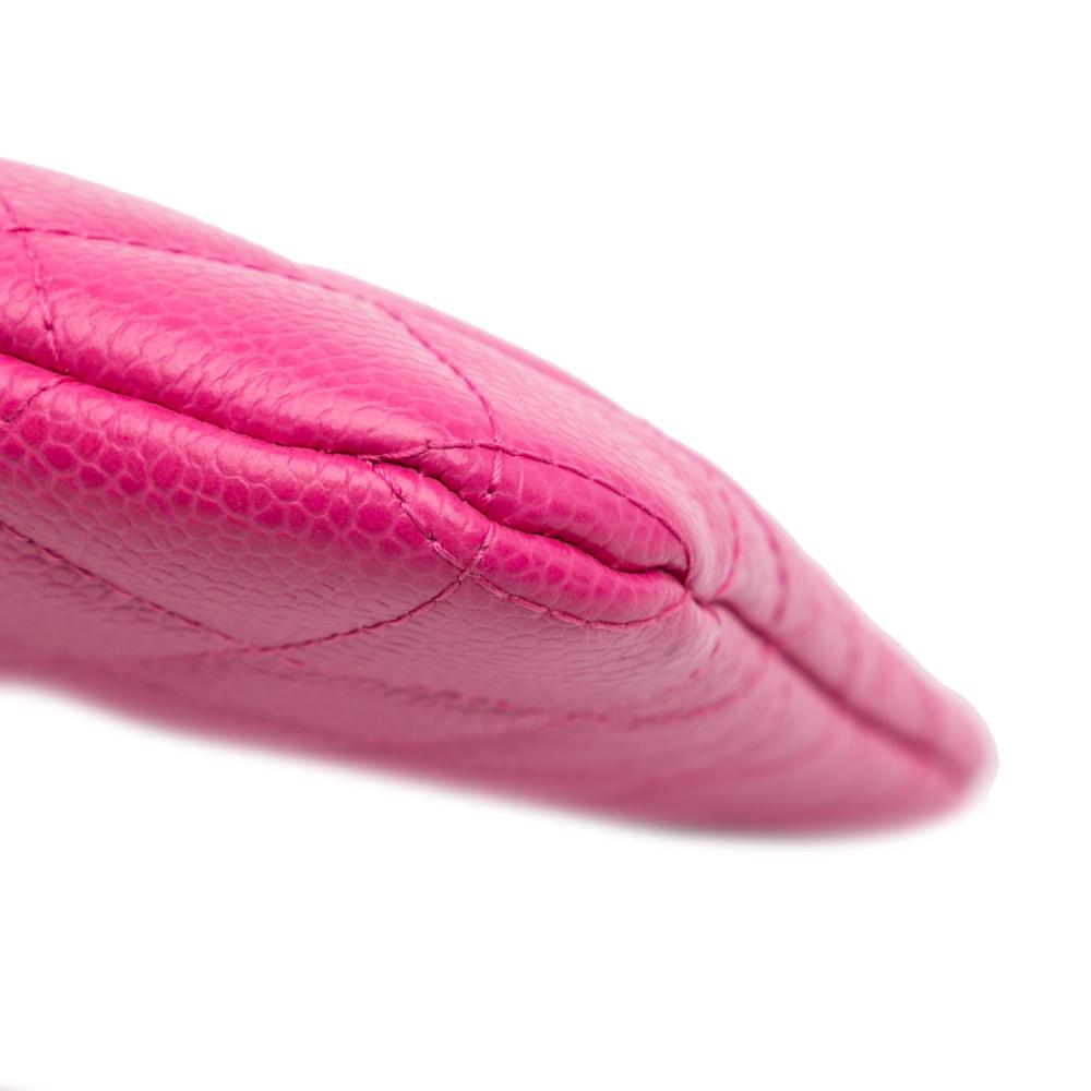 Pink Leather Chanel Clutch