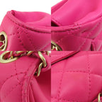 Pink Leather Chanel Shoulder Bag