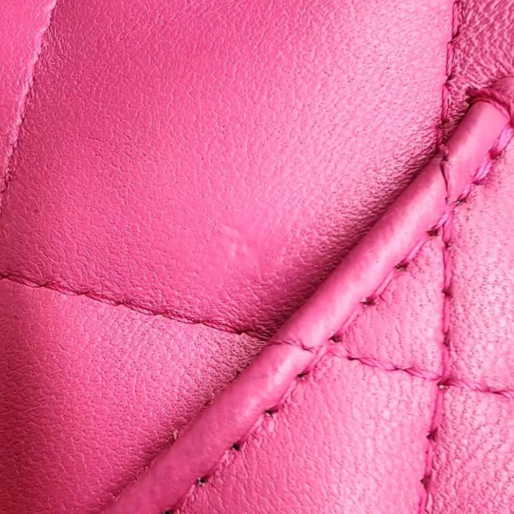 Pink Leather Chanel Flap Bag