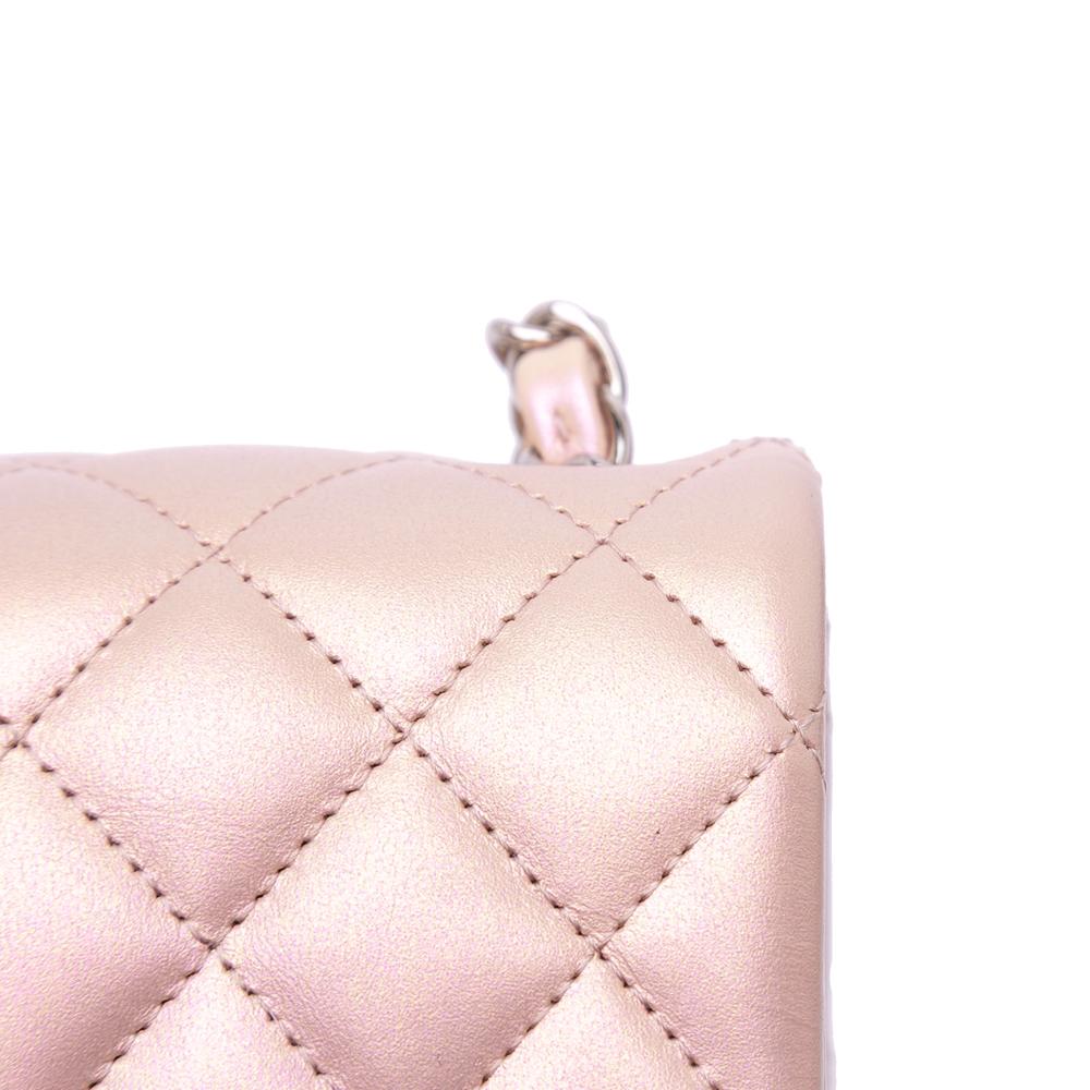 Pink Leather Chanel Flap Bag